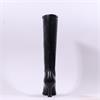 Miss Elastic Pointed High Heel Knee High - Black